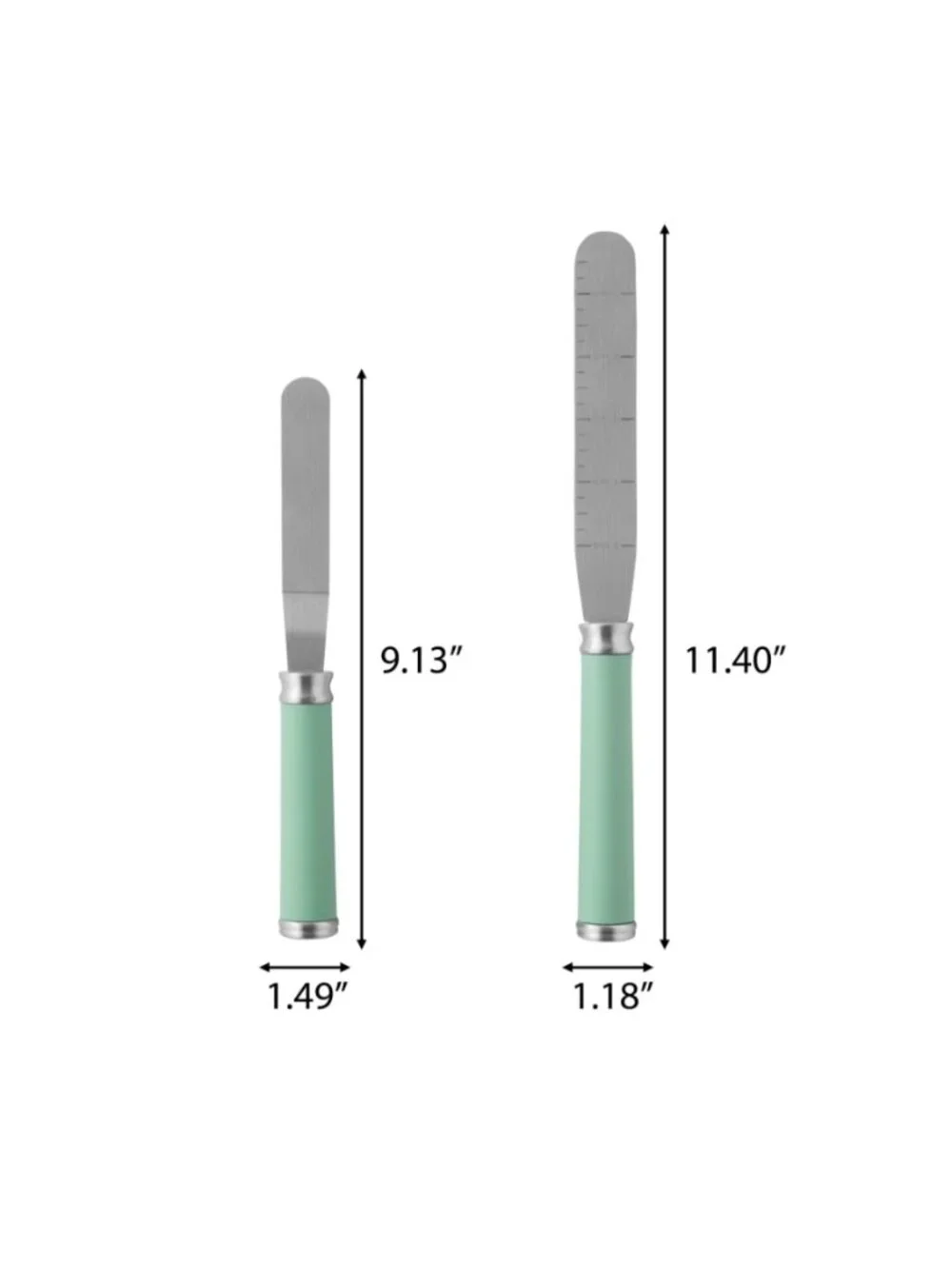 The Pioneer Woman Home Teal Greyed Jade Kitchen Utensils 2 Piece Spreader Set